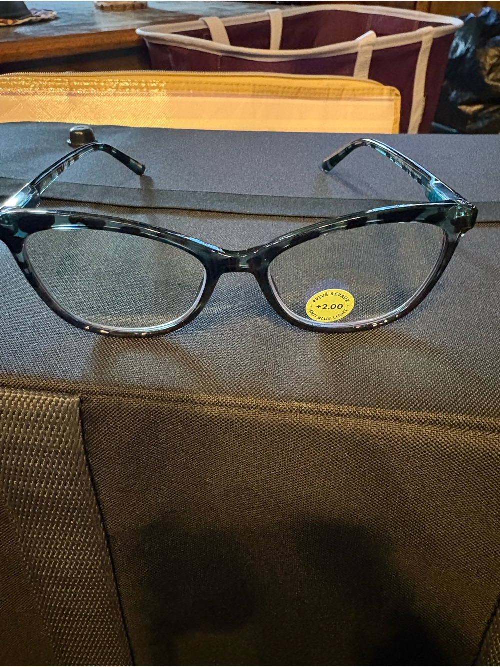 Prive Reveaux Blue Tortoiseshell Women's Reading Glasses (+2.00)